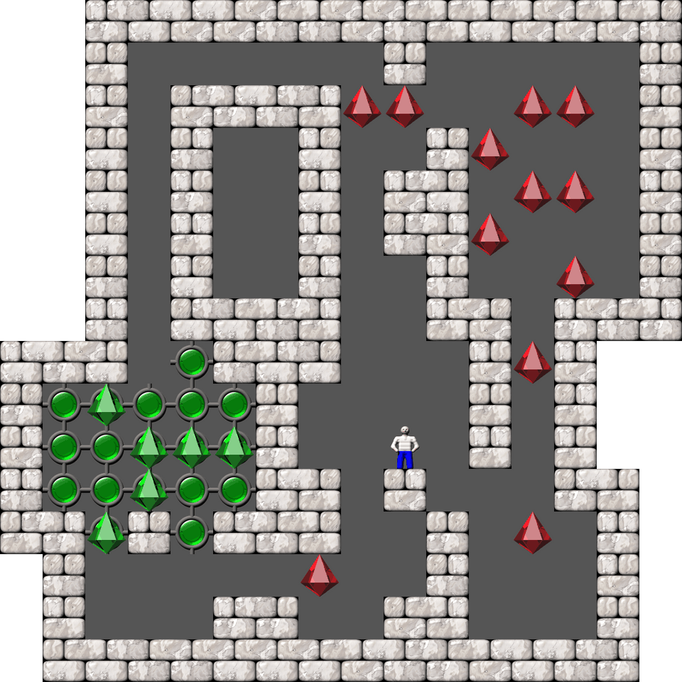 Sokoban Jean-Pierre Kent level 61